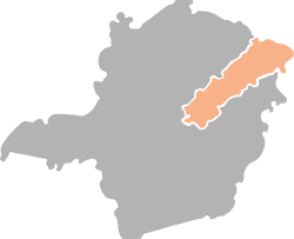 Mapa do Vale do Jequitinhonha MG